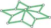 GEOMAG Glow 42 dílků ve tmě svítící Eko magnetická STAVEBNICE