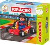 EFKO IGRÁČEK Závodník povolání set figurka kloubová + červená motokára