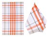 Kuchyňská utěrka 1 ks Oranžová,Bílá 191B 50x70 cm