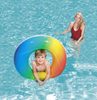 Kruh nafukovací duhový 91cm plavací kolo do vody 2 barvy 36126