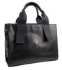 Elegantní větší černá dámská kabelka do ruky S684 GROSSO