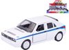 WELLY Auto model Lancia Delta HF Martini kov zpětný chod bílá 12cm