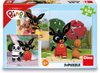 DINO Puzzle Králíček Bing si hraje 3x55 dílků 18x18cm skládačka
