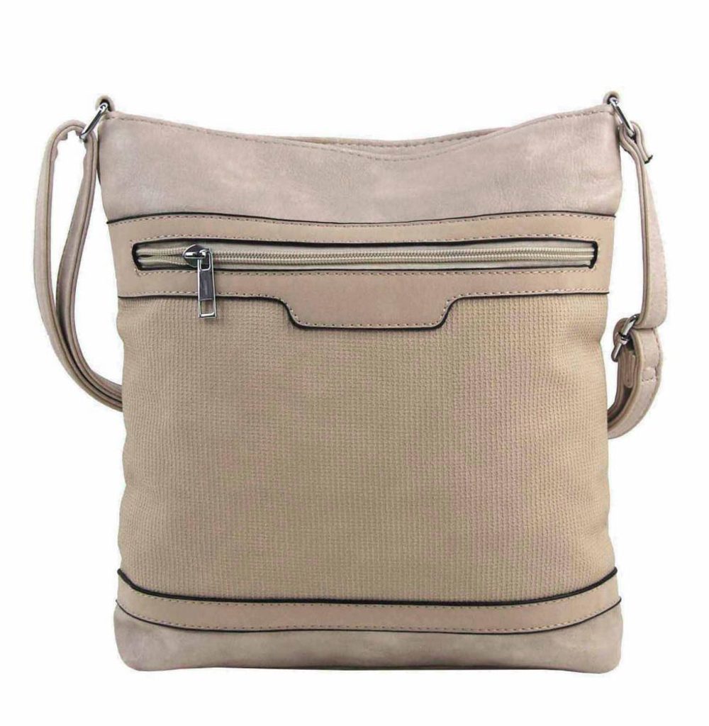 Hnědo-béžová crossbody dámská kabelka FB1913 | Peknydarek.cz