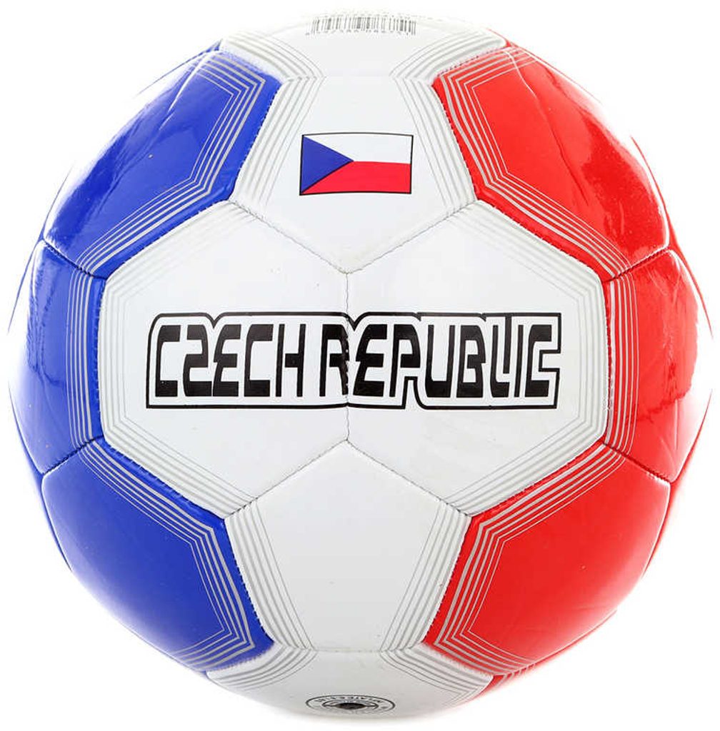 Míč fotbalový vel.5 Česká Republika kopačák 20cm šitý balon trikolora |  Peknydarek.cz