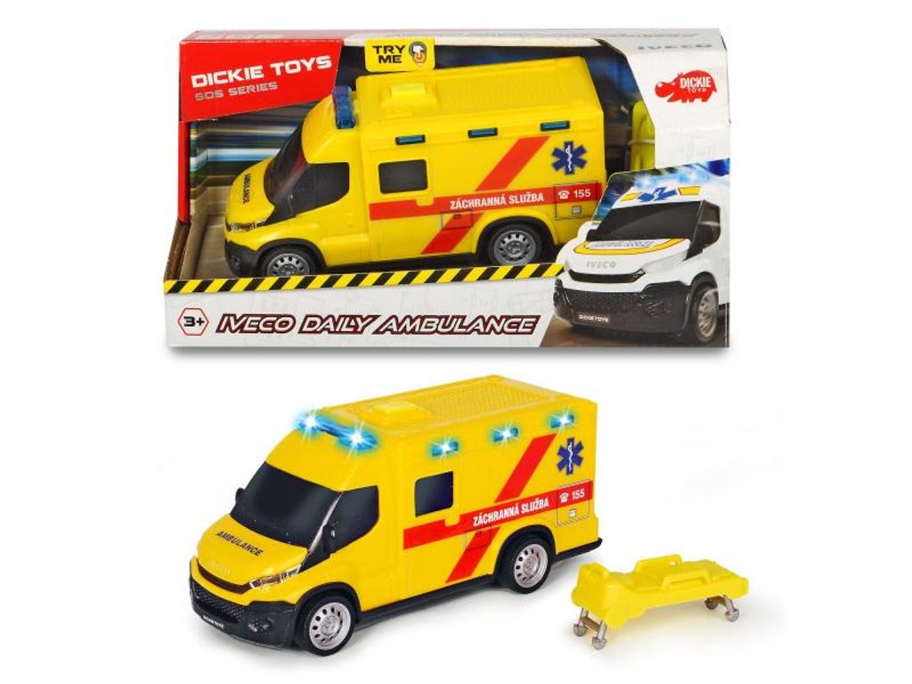 Ambulance Iveco, česká verze, 18 cm | Peknydarek.cz