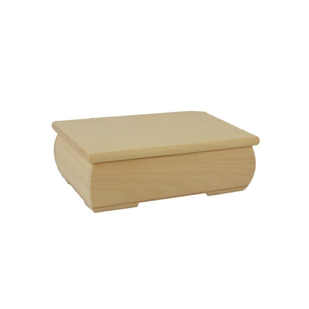 Krabička dřevěná s víkem k dotvoření 0960102 | Peknydarek.cz