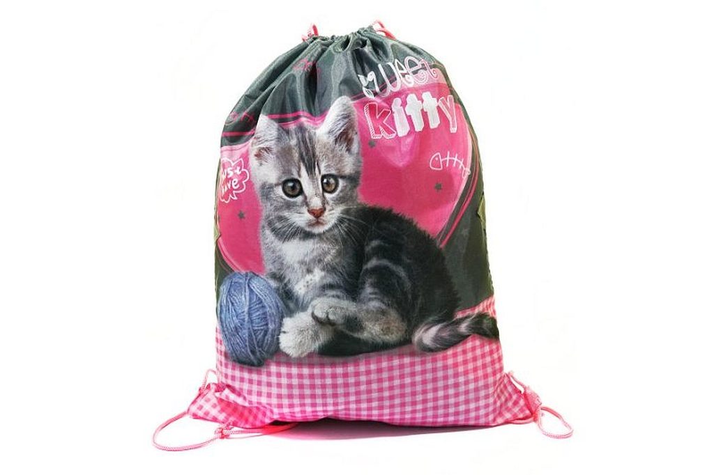 BENIAMIN Taška na tělocvik a přezůvky Sweet Pets Koťátko Polyester, 34x43 cm