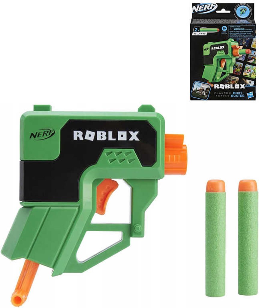 HASBRO NERF ROBLOX Boxy Buster set mini blaster + 2 šipky Elite  Peknydarek.cz