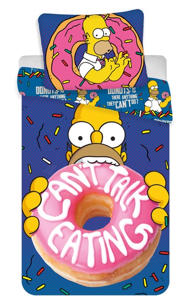 Povlečení Homer Simpson Donuts 140/200 | Peknydarek.cz