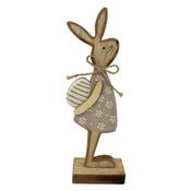 Dekorační zajíček D1522 - 6 x 4 x 19,5 cm