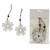 Květ k zavěšení, 2ks D1021 - dia 6,3 x 0,5 cm