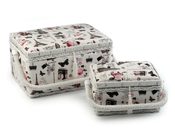 Košík na šicí potřeby čalouněný sada