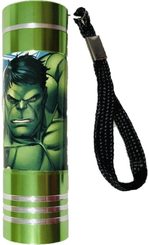 Dětská hliníková LED baterka Avengers green Hliník, Plast, 9x2,5 cm