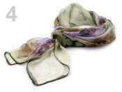 Šifonový šátek  85x85 cm Flower (1 ks)