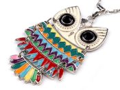 Náhrdelník řetízkový sovička  (1 ks)