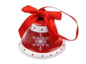 Kovový zvoneček  Ø75 mm s vločkami