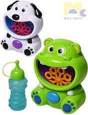 Zvířátko stroj na bubliny bublifukovač s náplní na baterie 2 barvy