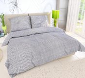 Francouzské bavlněné povlečení SOPHIA černobílá 240x200, 70x90cm