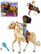 MATTEL Divoký Spirit set panenka s česacím koněm a doplňky 3 druhy