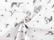 Bavlněná látka lístečky METRÁŽ