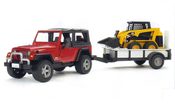 BRUDER 02924 Jeep WRANGLER s vozíkem