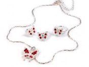 Sada náhrdelník, prsten a náušnice MOTÝL