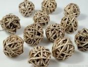 Koule aranžovací Ø30mm ratan s lurexem