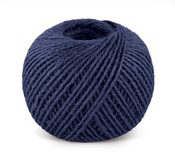 Jutový motouz Modrá 2524/560 200 g, klubko, cca 130 m, průměr 1.75 mm