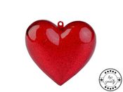 Plastové srdce 80x80 mm dvoudílné