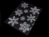 Samolepící dekorace vločky na sklo