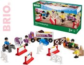 Dostihový set s přívěsem a doplňky 25ks