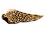 Přívěsek kovový 20x50mm andělské křídlo (1 ks)