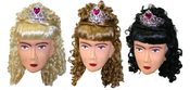 Paruka princezna s čelenkou 3 druhy
