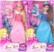 Panenka fashion princezna 30cm set s příčeskem a doplňky 2 druhy