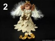 Anděl s peřím 32cm  (2 ks)