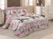 Prodloužené bavlněné povlečení DELUX FRANCE 140x220, 70x90cm