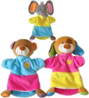 Maňásek veselé zvířátko plyšové na ruku 6 druhů