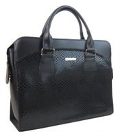 Dámská luxusní černá matná taška na notebook hadí design ST01 15.6