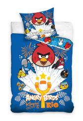 Povlečení Angry Birds Rio modrá 140/200