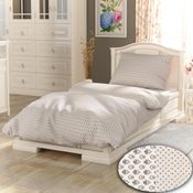 Bavlněné povlečení PROVENCE COLLECTION 140x200, 70x90cm Bouquet béžový POSLEDNÍ 1 KUS