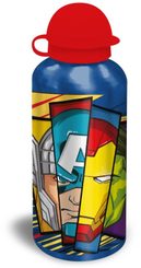 ALU láhev Avengers blue Hliník, Plast, 500 ml