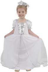 KARNEVAL Šaty PRINCEZNA s korunkou vel. S (92-104 cm) 4-6 let KOSTÝM