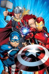 Deka mikroflanel Avengers Heroes 02 Polyester, 100/150 cm