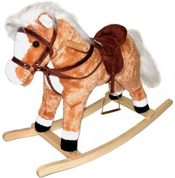 Kůň houpací KONÍK se zvukem 74 x 58 cm