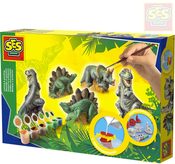 Sádroví dinosauři kreativní set k odlévání z gumové formy