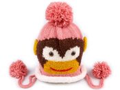 Zateplená dětská čepice opice (1 ks)