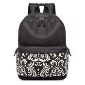 Černý unisex batoh do školy s vodoodpudivou úpravou Miss Lulu