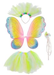 Kostým duhová víla, sada 4 ks