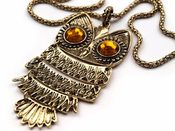 Náhrdelník SOVA zlatá